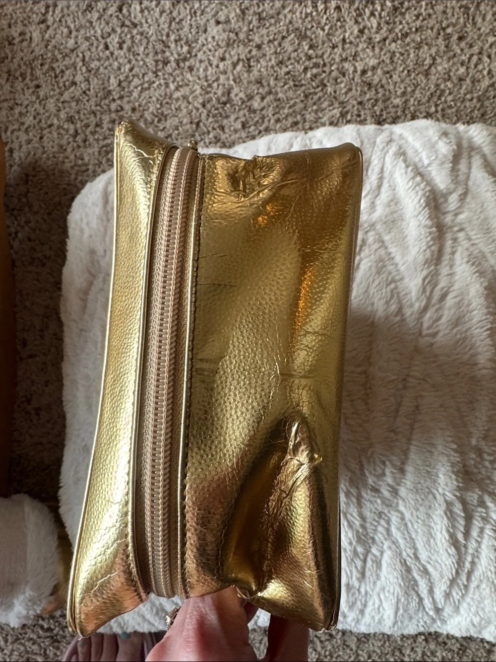 Michael Kors Metallic Gold 'Very Hollywood' Toiletry Pouch